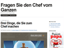 Tablet Screenshot of chefvomganzen.com